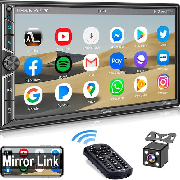 NWT SJOYBRING 7” HD Touchscreen Double Din Car Stereo TOUCHSCREEN - Picture 8 of 12